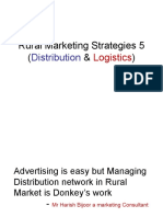 Rural Marketing Strategies 5 (&) : Distribution