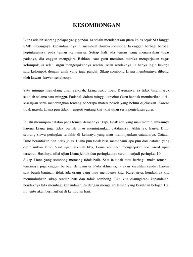 Cerita Teks Eksemplum Beserta Strukturnya Berbagi Struktur