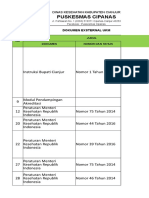 Rekap Dokumen Exsternal UKM