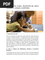 8 Truques Para Incentivar Seus Filhos a Amar a Leitura
