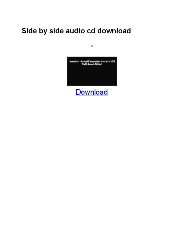 Sidebyside Audio CD Download | PDF | Albums | Compact Disc
