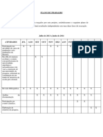 Plano de Trabalho CNPQ