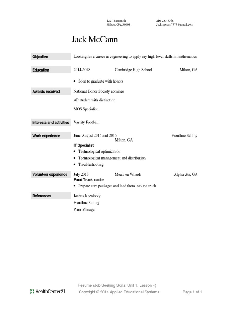 Lesson Attachment-L4-Resume | PDF