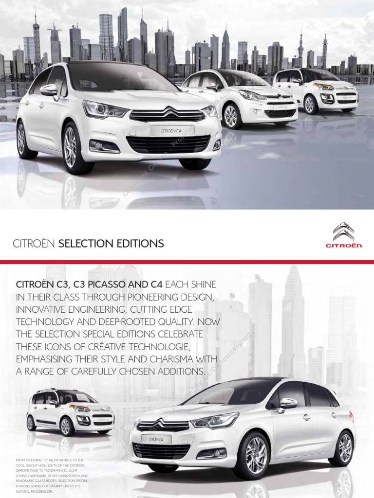 Citroen C4 B7 Edition Brochure | PDF | Diesel Engine | Fuel Injection