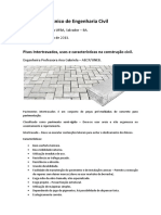 Pisos Intertravados, Usos e Características Na Construção Civil