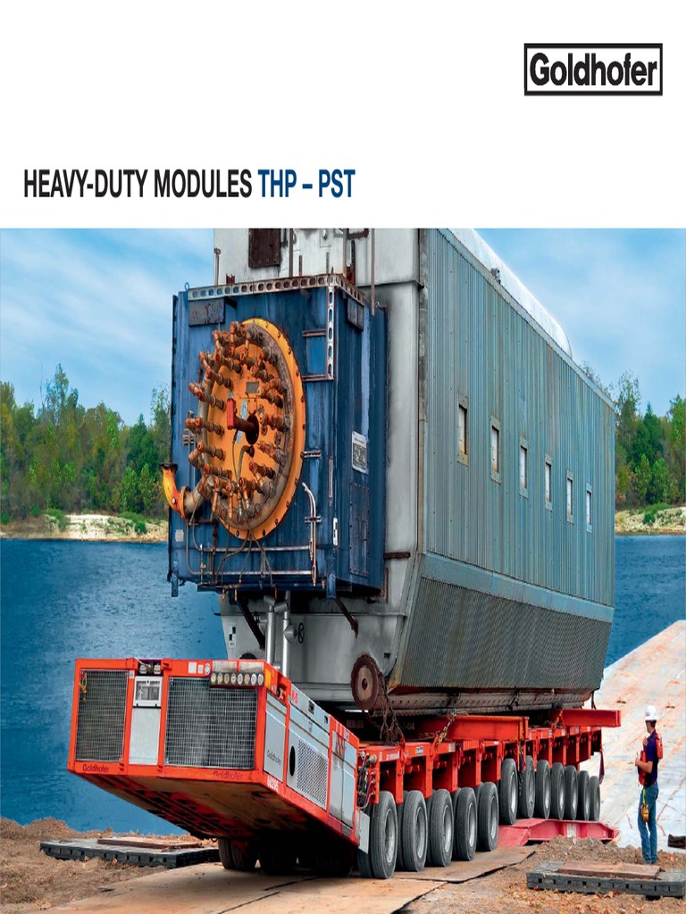 Goldhofer Heavy-Duty Modules Overview | PDF | Steering | Axle
