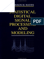 Statistical Digital Signal Processing and Modeling by Hayes.pdf