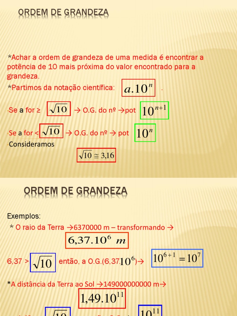 Ordem de Grandeza 120316072649 Phpapp01 | PDF