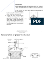 Force Analysis of Gripper Mechanism Robotics Notes 2