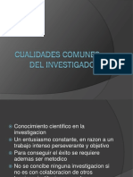 Cualidades Comunes Del Investigador