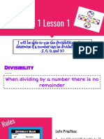 Module 1 Lesson 1 - Divisibility