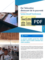 De l’éducation diminuant de la pauvreté -  Système Interactif Transformemos