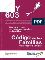 Ley 603 Código de Las Familias y Del Proceso Familiar