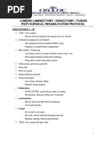 Lumbar Laminectomy Diskectomy Fusion PDF