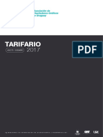 Tarifario diseño 2017-18 Clientes A-C