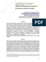 A História Política e A Periodização Da História de Portugal: Problemas, Métodos e Soluções