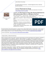 Report On Psychoactive Drug Use Among Adolescentes