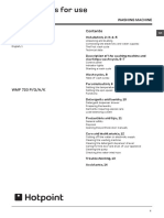 Hotpoint WMF720PUK.ra User Manual (for Models Produced After Oct 2009)