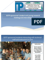 SDTP Student and Young Researcher Training Internships and Contributions