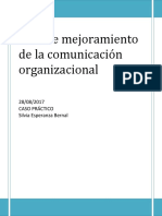 Plan de Mejoramiento de La Comunicación Organizacional