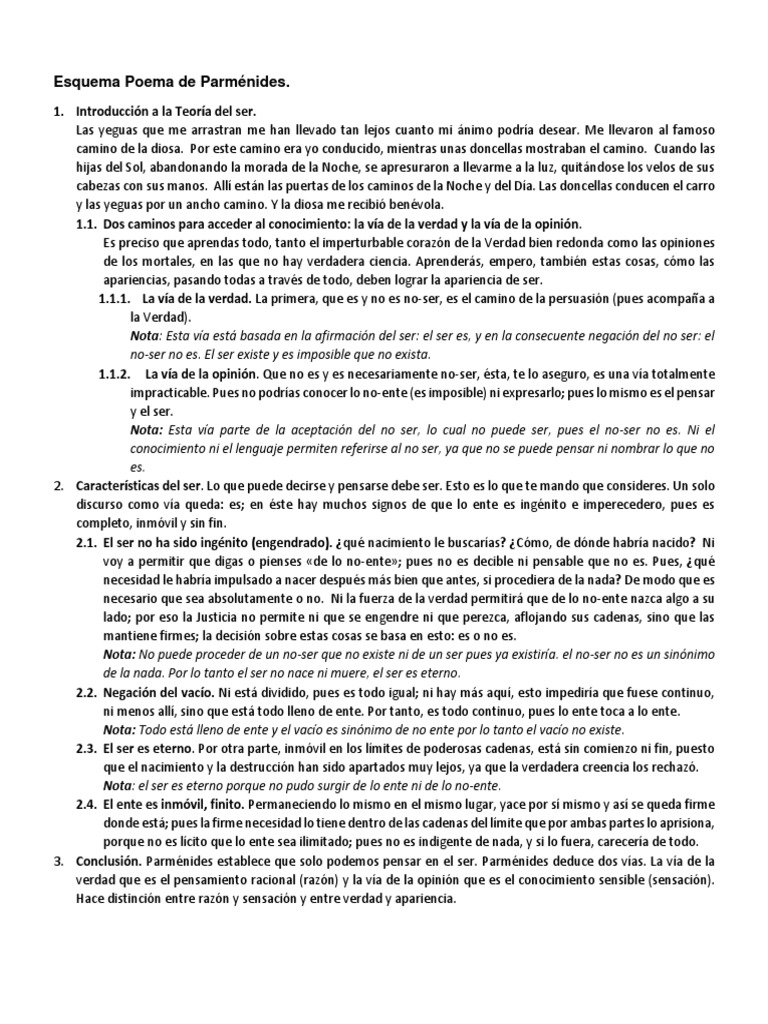 POEMA FRAGMENTOS Y TRADICION TEXTUAL PARMENIDES DE ELEA Alibrate