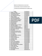 Instituciones Publicas Participantes en Segunda Etapa ONEM 2017 UGEL PASCO