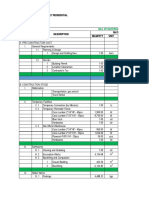 Project: Three (3) Storey Residential: Bill of Materials and Cost Estimate