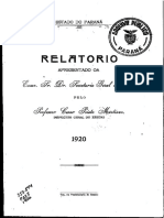 1920 - Relatório Do Inspetor Geral de Ensino Do Estado Do Paraná - Cesarprietomartinez