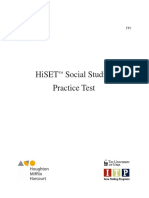 Hiset Social Studies Practice Test