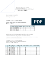 Tarefa Aberta 1, Lógica