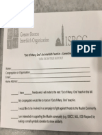 ISBCC Support and Donation Card