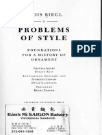 Alois Riegl Problems of Style Foundations for a History of Ornament 2
