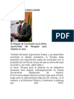 Alegato de Conclusióny Teoria Del Caso