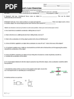 Newton's Law Exercise