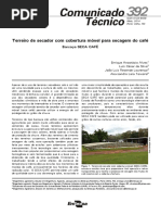 Terreiro de Secador Com Cobertura Movel Para Secagem Do Cafe