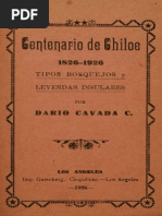 Centenario de Chiloe Dario Cavada 1826 1926