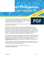 Proposal Template - YSEALI Philippines Small Grants Competition 2017