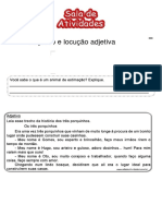 Atividades Adjetivo e Locução Adjetiva Prontas para Imprimirsala de Atividades PDF