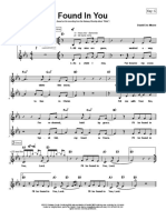 Found in You: Lead Sheet