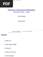 Texas Structural Estimation Lecture