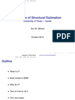 Texas Structural Estimation Lecture