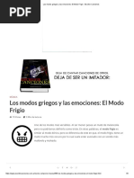 Los Modos Griegos y Las Emociones_ El Modo Frigio - Escribir Canciones