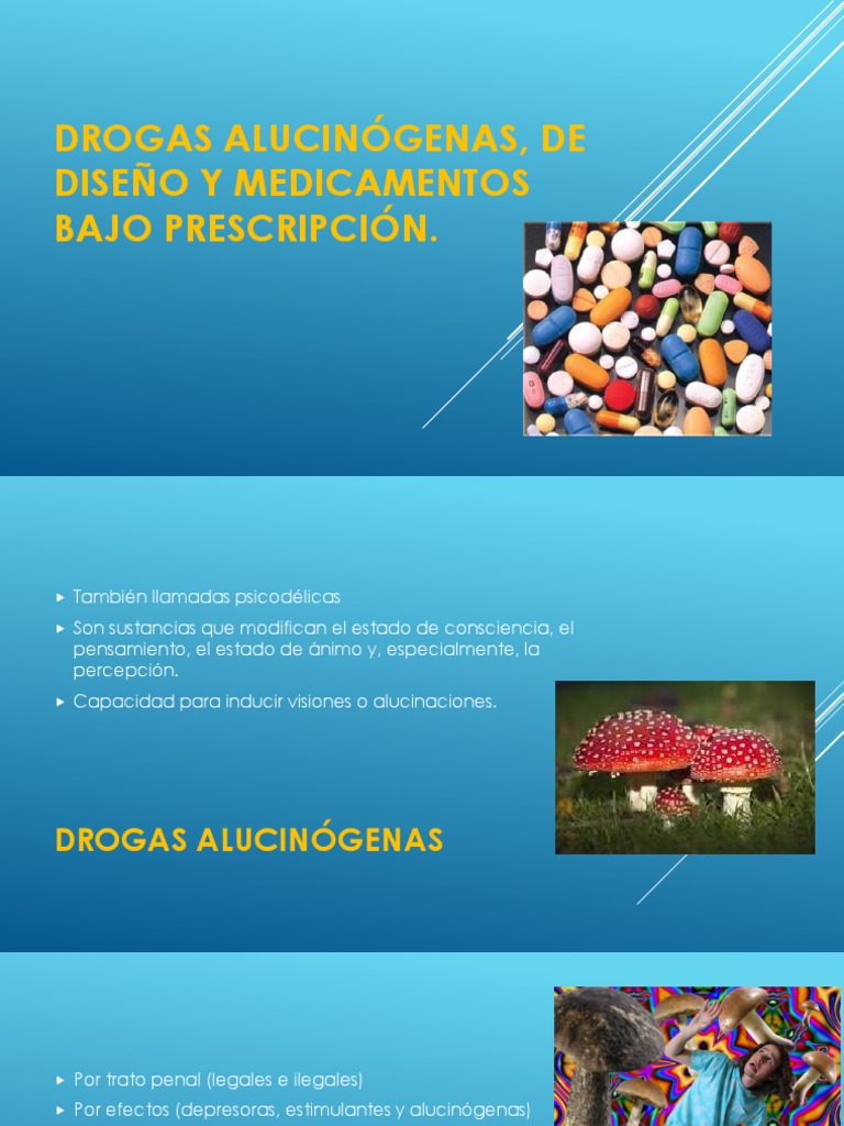 Drogas Alucinógenas, de Diseño y Medicamentos Bajo | PDF | Drogas | Mdma