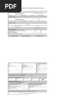 Hoja De Calculo Para La Determinacion Del Valor En Aduana De Mercancias De Importacion Docx Precios Factura