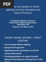 Overview and Updated on Street Lighting Standards and Practices _by PK Bandyopadhay