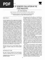 The Role of Sensory Evaluation in The Food Industry