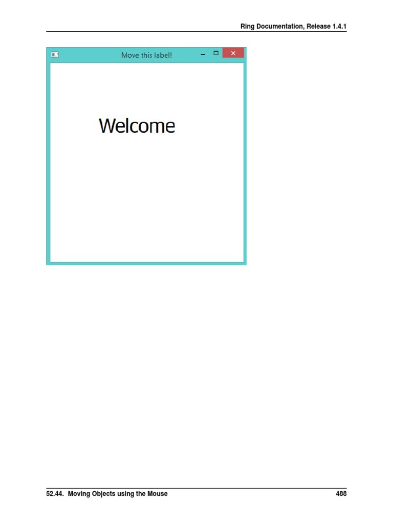 Ring GUI Documentation: Moving Objects | PDF | Client (Computing ...