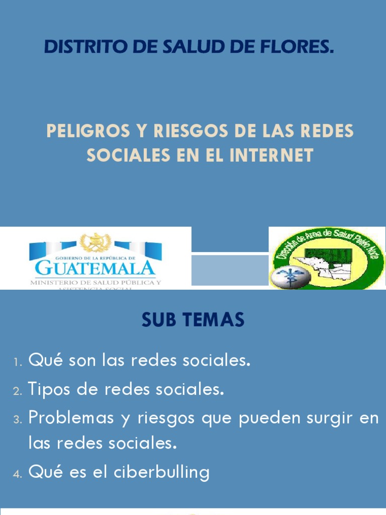 Peligros y Riesgos de Las Redes Sociales | PDF | Red social | Acoso ...