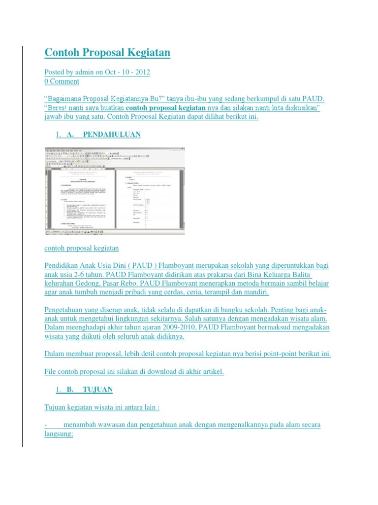 Contoh Kesimpulan Proposal Kegiatan  Proposal Kegiatan Osis Smk