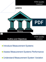 Measurement Systems Analysis: Total Quality Management